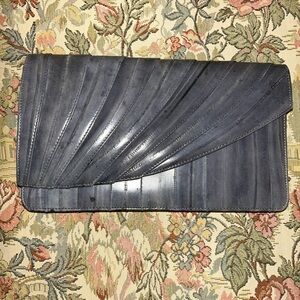 Vintage Genuine Eel Skin Clutch